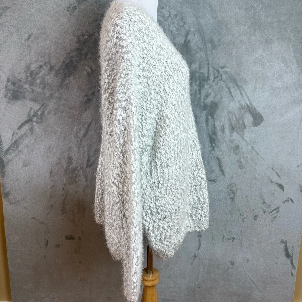 Doe & Rae Cozy Popcorn Winter Crochet Sweater Wmn’s Sz L